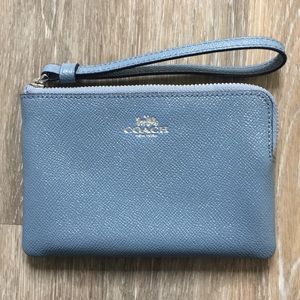 Coach Wristlet Slate Blue